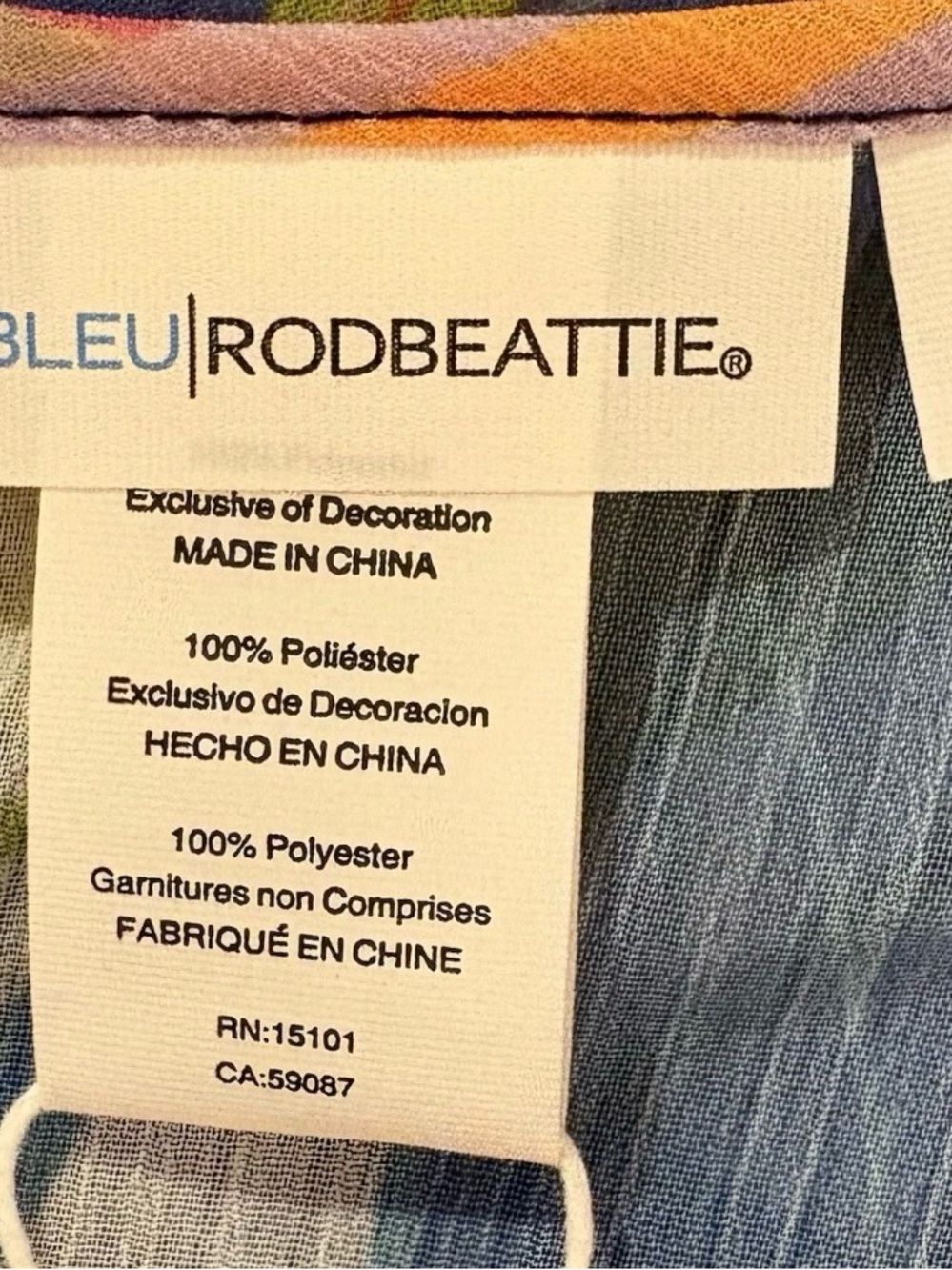 Bleu by Rod Beattie Bleu Rod Beattie Plus Size Living Color Caftan Cover-Up, 2X - Picture 6 of 6